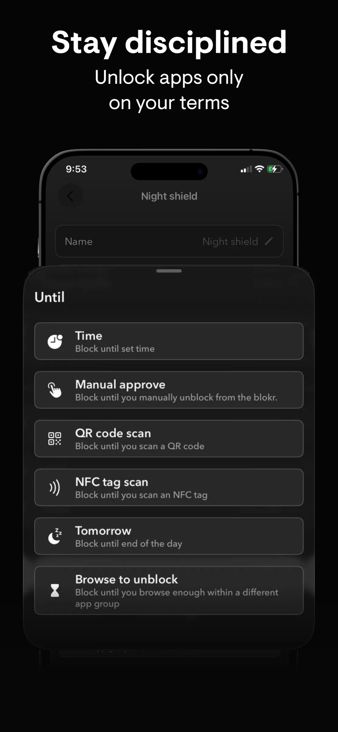 blokr app screen 1
